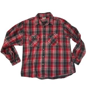 FiveBrother Oversize Plaid Heavy Flannel Shirt